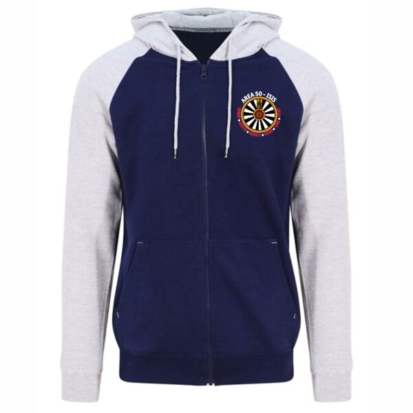Area 50 Round Table Baseball Zip Hoody Thumbnail