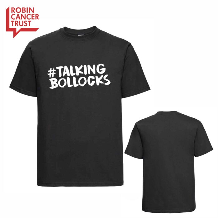 #talkingbollocks T-Shirt - Black Thumbnail