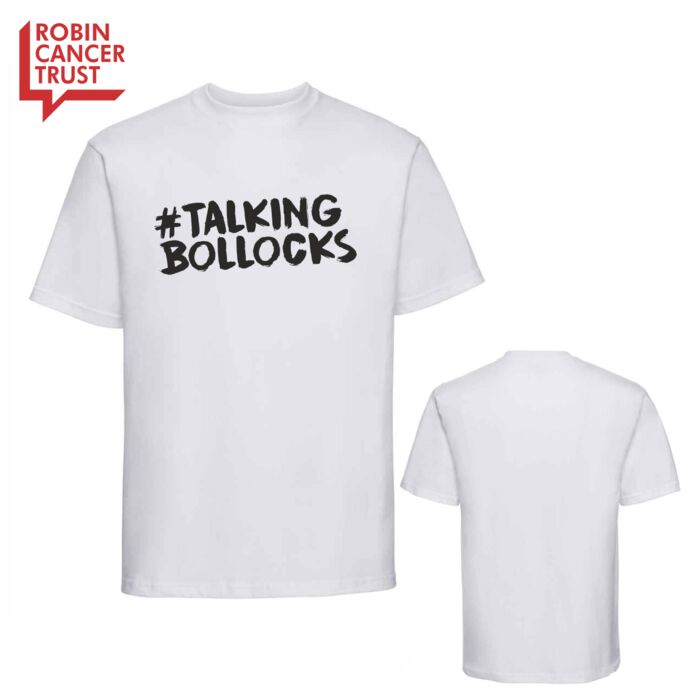 #talkingbollocks T-Shirt - White Thumbnail