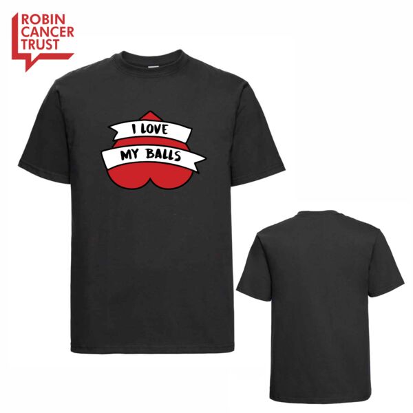I love my balls T-Shirt - Black Thumbnail