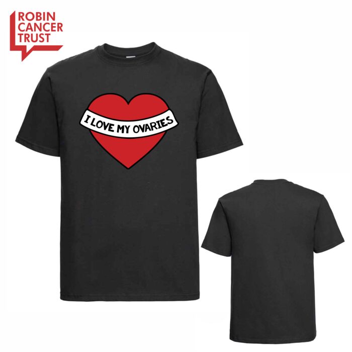 I love my ovaries T-Shirt - Black Thumbnail