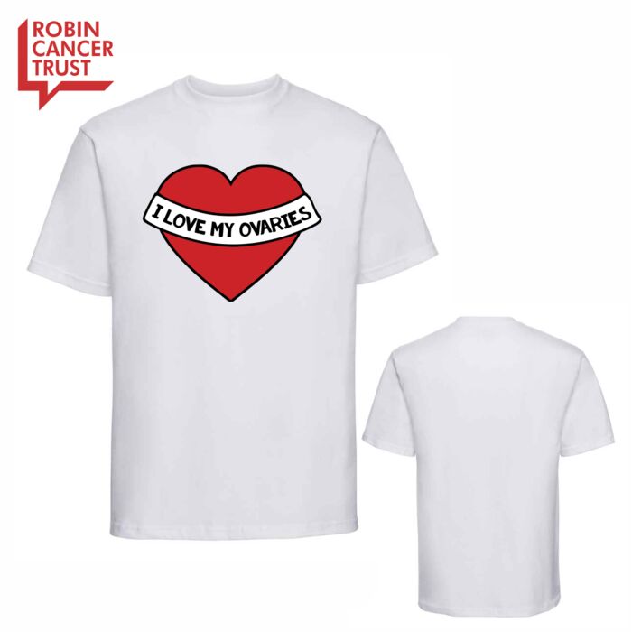 I love my ovaries T-Shirt - White Thumbnail