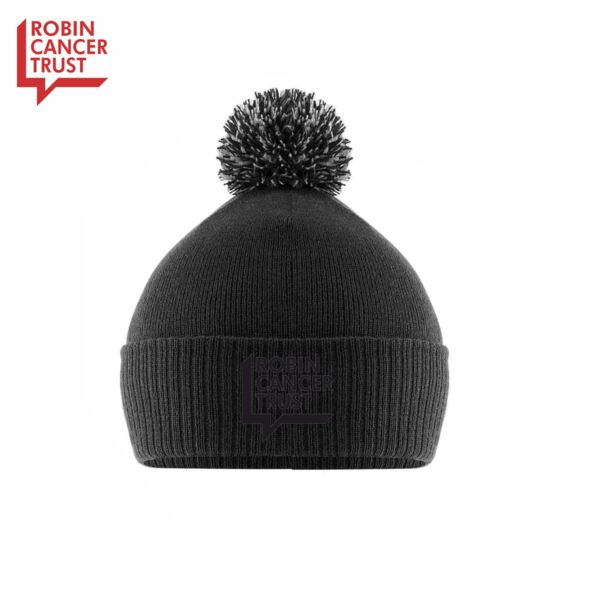 Mono RCT Logo Pom Beanie- Black Thumbnail