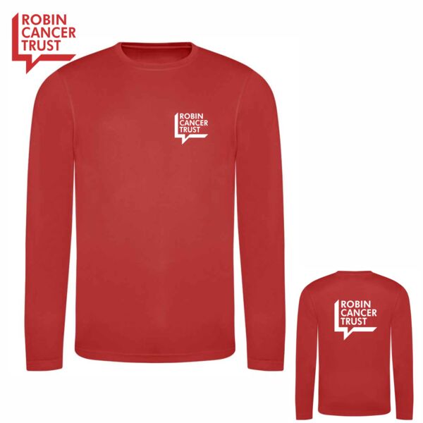 RCT Long Sleeve Running Top - Red Thumbnail