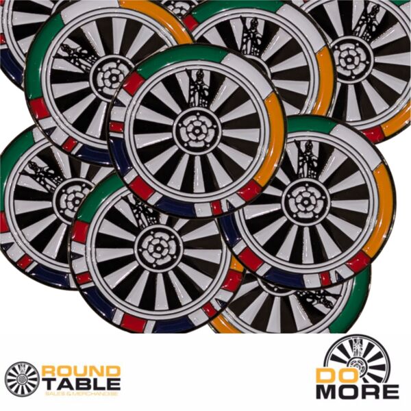 Round Table Flag Pin (10 pins) Thumbnail