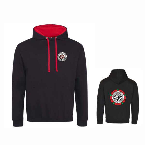 Area 34  Round Table Contrast Hooded Sweatshirt Thumbnail