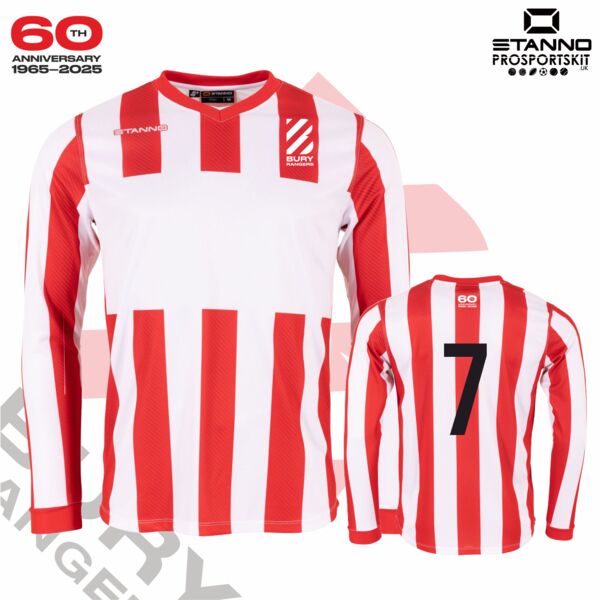 Bury Rangers Home Jersey Junior - Long Sleeve Thumbnail