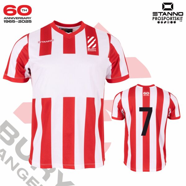 Bury Rangers Home Jersey Junior - Short Sleeve Thumbnail